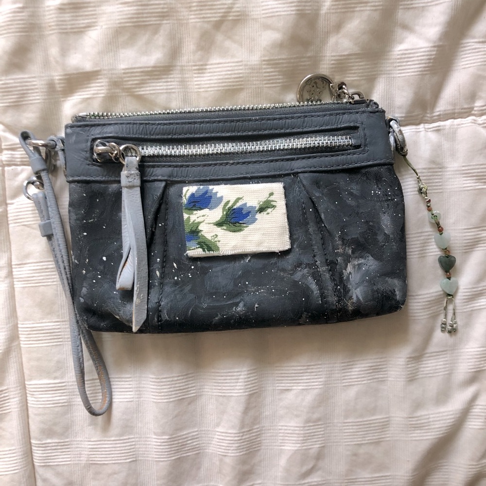 Painted Poppy Coach Clutch